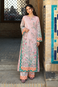 2 Piece Ready to Wear Printed Kaftan Set (Pink)